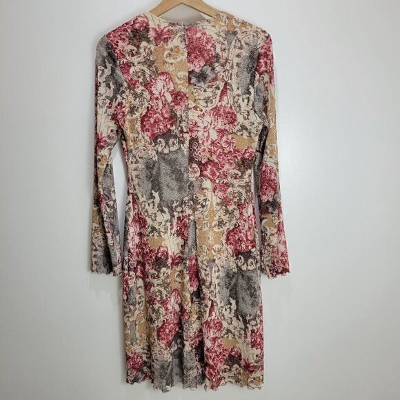 Suzy Shier Romantic Roses and Lace Pattern Dress - Picture 7 of 12